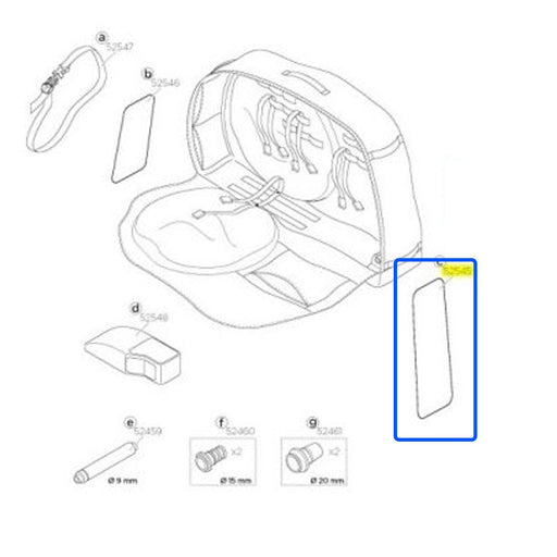 Thule Front Board Spare / Replacement Part 1500052545 / 52545 - Thule - My Roof Bars