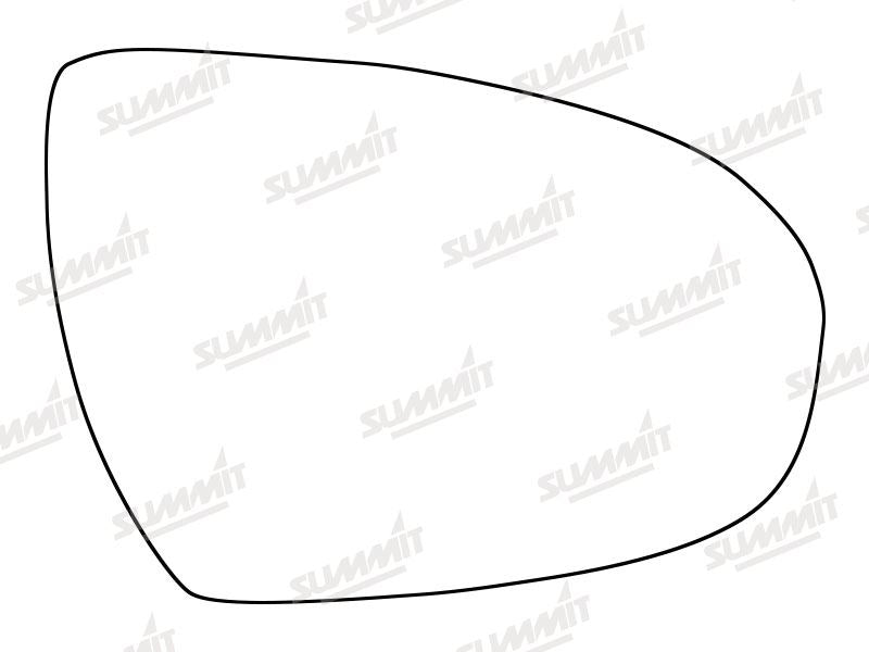 Summit Stick-On Standard Mirror Glass fits Hyundai Tucson 15 on RHS - Summit - My Roof Bars