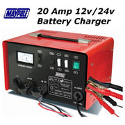 Maypole Heavy Duty Steel 20 Amp 12V/24V Car Van Tractor Battery Charger Mp730 - Town Tools - My Roof Bars