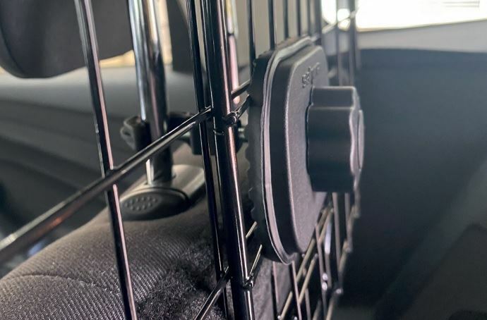 Sakura SS5453 Car Partition SUV Dog Guard Mesh Headrest In Black - Sakura - My Roof Bars