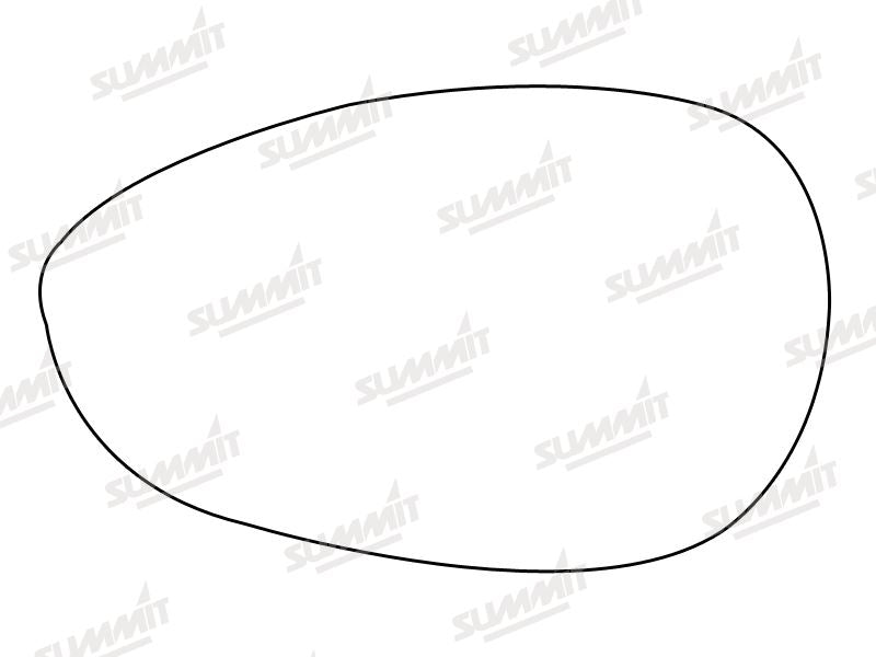 Summit Non-Heated Base Plate With Standard Mirror Glass fits Fiat 500 Punto 05 on LHS - Summit - My Roof Bars