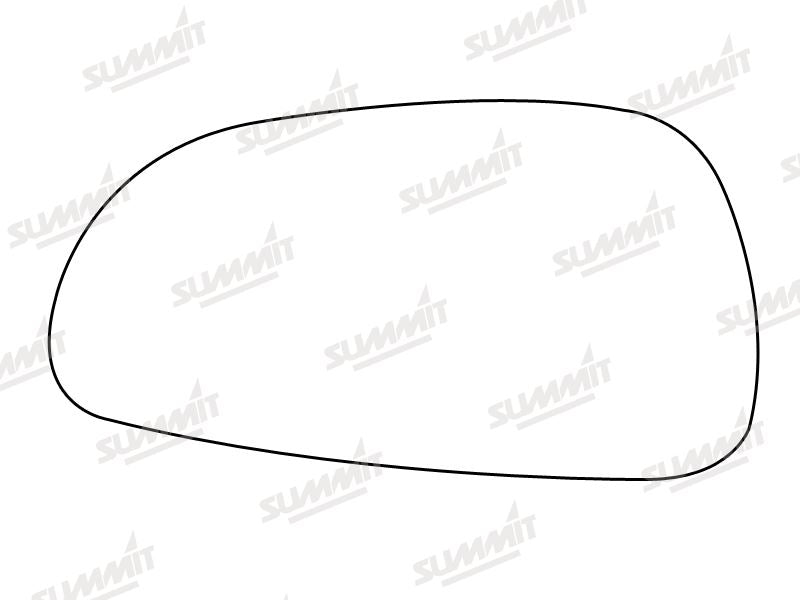 Summit Stick-On Standard Mirror Glass fits Mazda 626 94 on LHS - Summit - My Roof Bars