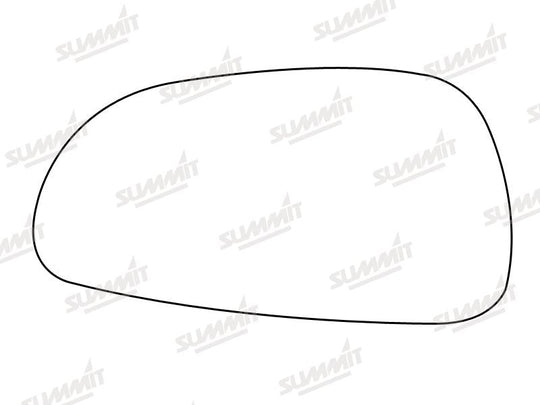 Summit Stick-On Standard Mirror Glass fits Mazda 626 94 on LHS - Summit - My Roof Bars