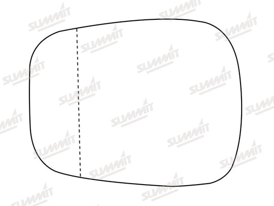 Summit Stick-On Aspheric Mirror Glass fits Renault Kangoo 01 on LHS RHS - Summit - My Roof Bars