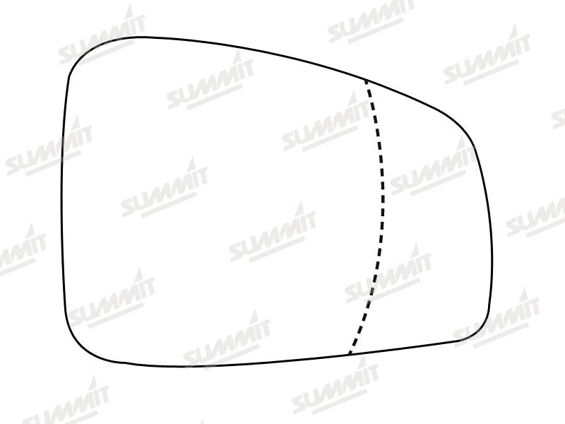 Summit Stick-On Aspheric Mirror Glass fits Renault Laguna 08 on RHS - Summit - My Roof Bars