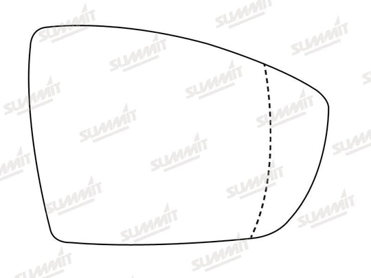Summit Stick-On Standard Mirror Glass fits Ford Galaxy, S Max 06 on Kuga 08 on RHS - Summit - My Roof Bars