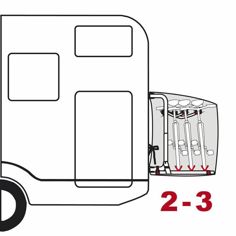 Fiamma Bike Cover S 2-3 Bikes & Sign Pocket Motorhome/Camper 08208-01- 08208-01-