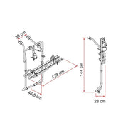Fiamma Carry-Bike 2 x Bike Carrier for VW T6 Campervan Aluminium - Fiamma - My Roof Bars