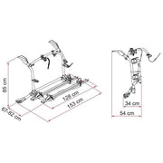 Fiamma Carry-Bike Bike Carrier for VW T6 Pro Deep Black (02094C08A) - Fiamma - My Roof Bars