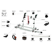 Fiamma Carry-Bike Ford Custom / Custom Nugget Plus Tailgate Bike Rack - 02095B07A - Fiamma - My Roof Bars