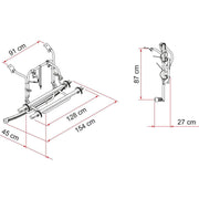 Fiamma Carry Bike Ford Transit Custom 2 Bike (Max 3 Bike) Cycle Carrier - Fiamma - My Roof Bars