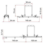 Fiamma Carry Bike Garage Slide Pro 2 Cycle Carrier - Fiamma - My Roof Bars