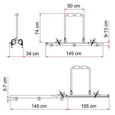 Fiamma Carry Bike Garage Slide Pro 2 Cycle Carrier
