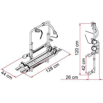 Fiamma Carry Bike Mercedes DJ Sprinter or Volkswagen Crafter 2006 Onwards - Fiamma - My Roof Bars