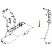 Fiamma Carry Bike Renault Trafic Vauxhall Vivaro 2 Bike Cycle Rack Double Doors - Fiamma - My Roof Bars
