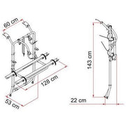 Fiamma Carry Bike Vivaro/Trafic Single Rear Door 2 Bike (Max 4 Bike) Carrier - Fiamma - My Roof Bars