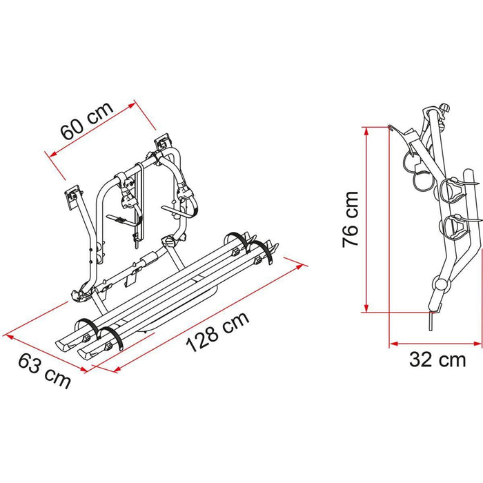 Fiamma Carry Bike Volkswagen VW T2 2 Bike Carrier Cycle Bicycle Van - Fiamma - My Roof Bars
