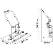 Fiamma Carry Bike Volkswagen VW T3 T25 2 Bike Carrier Cycle Bicycle Rack - Fiamma - My Roof Bars
