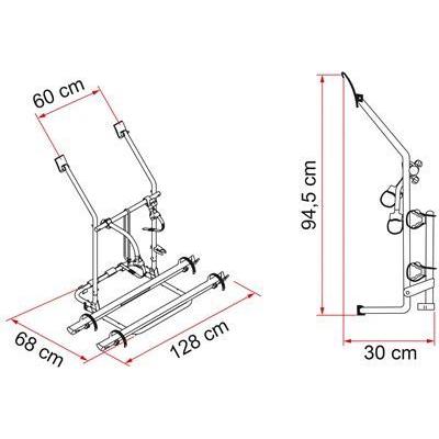 Fiamma Carry Bike Volkswagen VW T3 T25 2 Bike Carrier Cycle Bicycle Rack - Fiamma - My Roof Bars