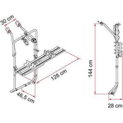 Fiamma Carry Bike VW T5D T6D 2018 Bike Carrier Bicycle Camper Van - Fiamma - My Roof Bars