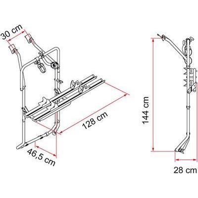 Fiamma Carry Bike VW T5D T6D 2018 Bike Carrier Bicycle Camper Van - Fiamma - My Roof Bars