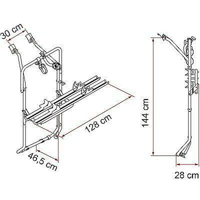 Fiamma Carry Bike VW T5D T6D 2018 Bike Carrier Bicycle Camper Van - Fiamma - My Roof Bars