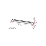 Fiamma Garage Storage Bars Premium 60 Wall Floor Fixings Caravan Motorhome Pair - Fiamma - My Roof Bars