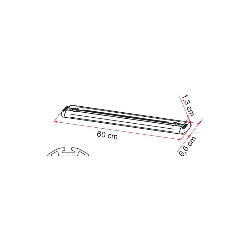 Fiamma Garage Storage Bars Premium 60 Wall Floor Fixings Caravan Motorhome Pair