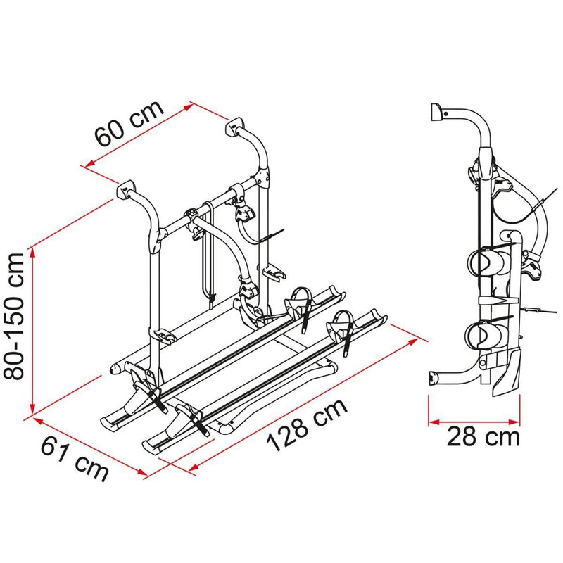 Fiamma Motorhome Carry Bike Pro Electric Bike Carrier - Fiamma - My Roof Bars