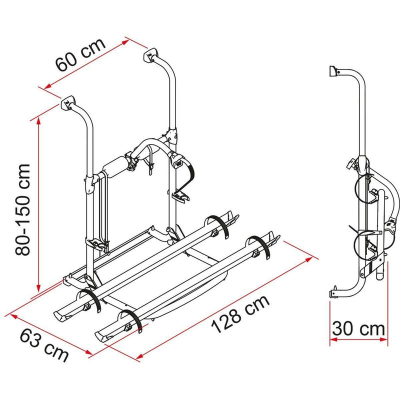 Fiamma Motorhome Carry Bike UL Black 2 Cycle Carrier - Fiamma - My Roof Bars