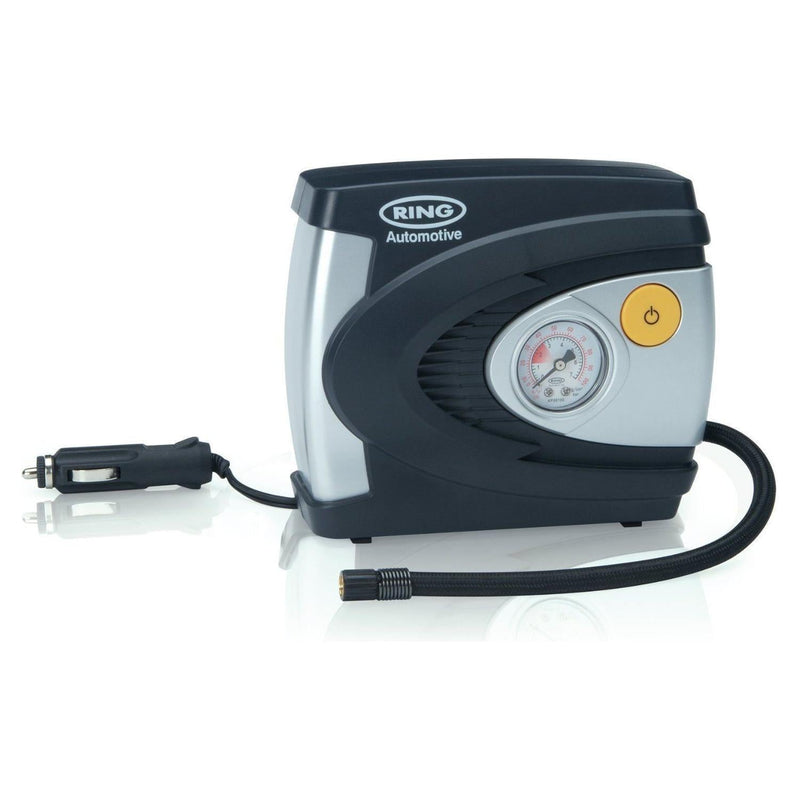 New Ring Rac610 12V Analogue Air Compressor Wheel Tyre Inflator Pump Psi & Bar