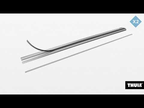 Thule ProBar Evo Roof Bars Aluminum fits Audi A3 Sportback 2020- 5 doors with Flush Rails - Thule - My Roof Bars