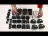 Roof Bars Rack Black fits Mitsubishi Outlander 2012-Onwards (GF) for Flush Rails 75KG - Summit - My Roof Bars