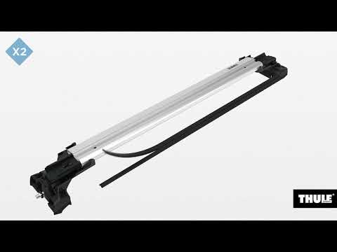 Thule WingBar Edge Roof Bars Black fits Mitsubishi Pajero Sport 2016- 5 doors with Flush Rails - Thule - My Roof Bars