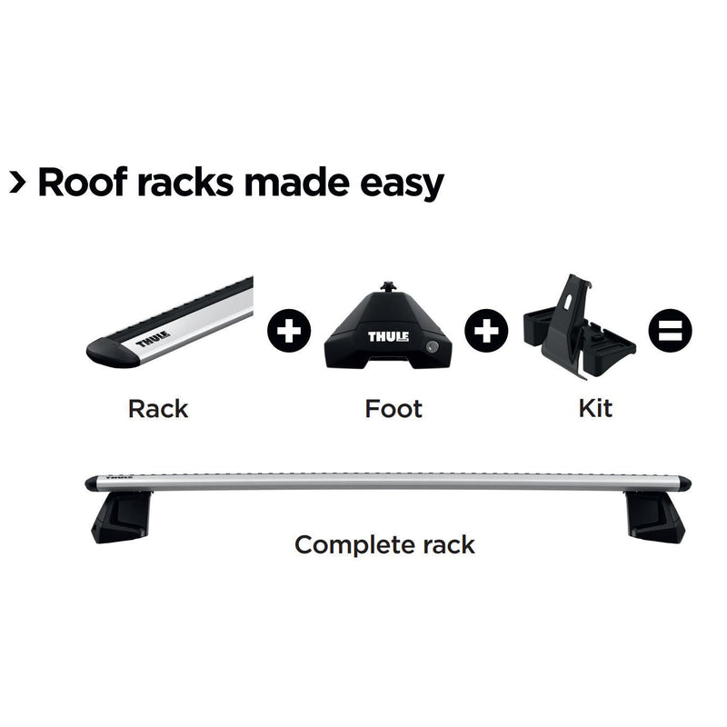 Thule ProBar Evo Roof Bars Aluminum fits Hyundai i30 2017- 5 doors with Normal Roof - Thule - My Roof Bars