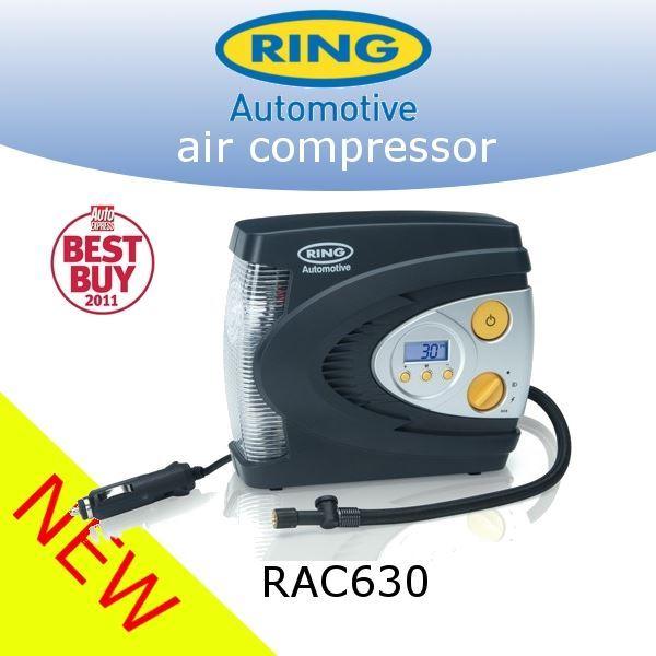 Ring RAC630 12V Digital Air Compressor Wheel Tyre Inflator Pump Psi & Bar + Case