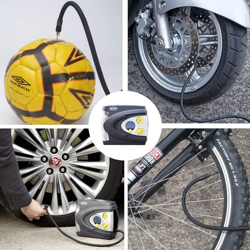Ring RAC635 12V Tyre Inflator Pump - ukcampingandleisure - My Roof Bars