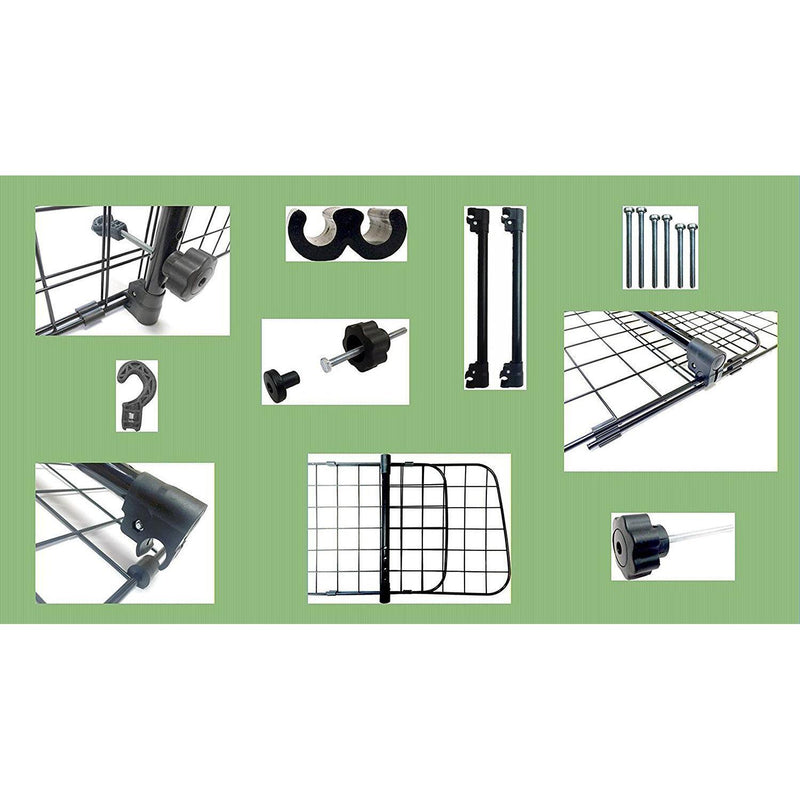 Sakura Universal Dog Guard Adjustable Safety Travel Dog Pet Headrest Car Mesh Barrier - UKB4C - My Roof Bars