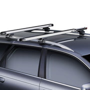Thule SlideBar Evo Roof Bars Aluminum fits Peugeot Partner 2008-2018 4 doors with Raised Rails - Thule - My Roof Bars
