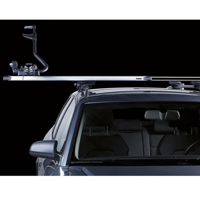 Thule SlideBar Evo Roof Bars Aluminum fits Mitsubishi Triton Double Cab 2015-2023 4 doors with Fixed Points - Thule - My Roof Bars