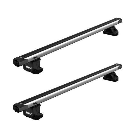Thule SlideBar Evo Roof Bars Aluminum fits Mitsubishi Triton Double Cab 2005-2015 4 doors with Normal Roof - Thule - My Roof Bars