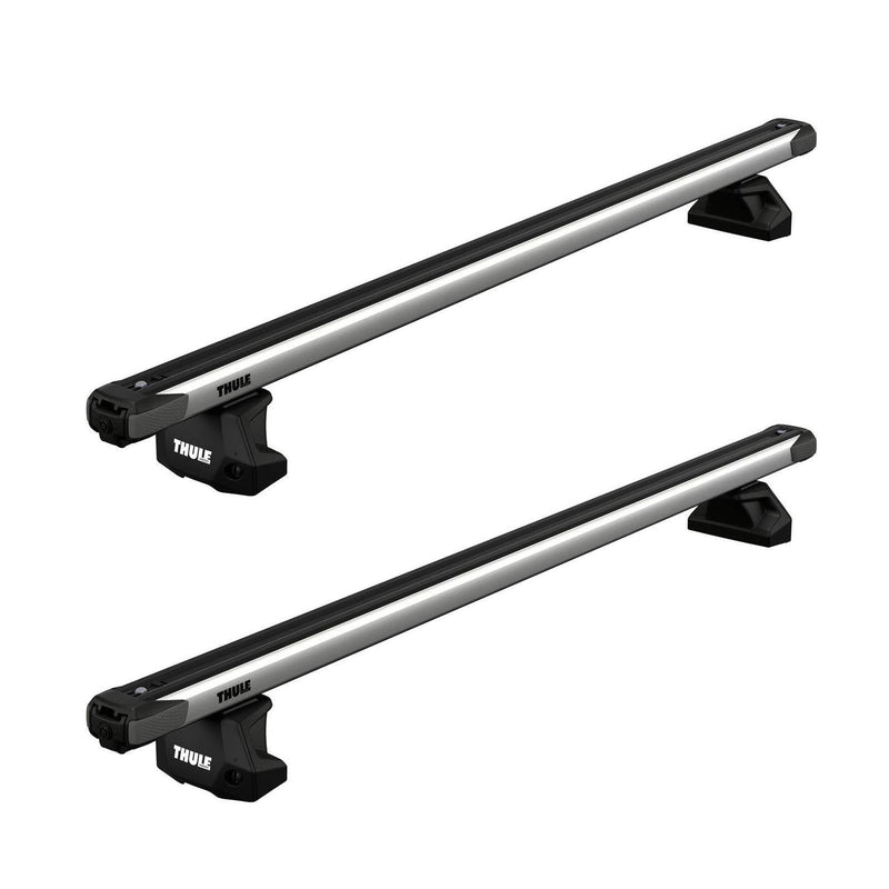 Thule SlideBar Evo Roof Bars Aluminum fits Mercedes-Benz Viano 2004-2014 4 doors with Fixed Points - Thule - My Roof Bars