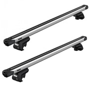 Thule SlideBar Evo Roof Bars Aluminum fits Citroën Berlingo Top 2001-2007 5 doors with Raised Rails - Thule - My Roof Bars