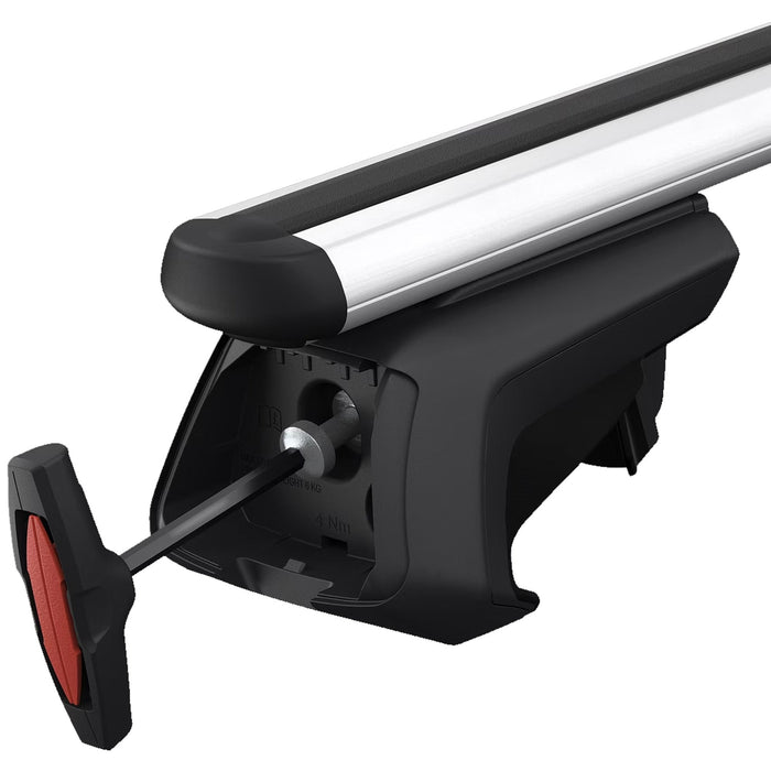 Thule SmartRack XT Roof Bars Aluminum fits Mitsubishi Legnum 1997-2005 5 doors with Raised Rails - Thule - My Roof Bars