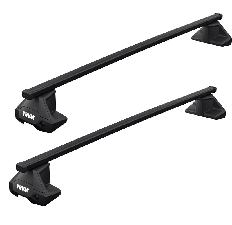 Thule SquareBar Evo Roof Bars Black fits Toyota Prius 2016-2022 5 doors with Normal Roof - Thule - My Roof Bars
