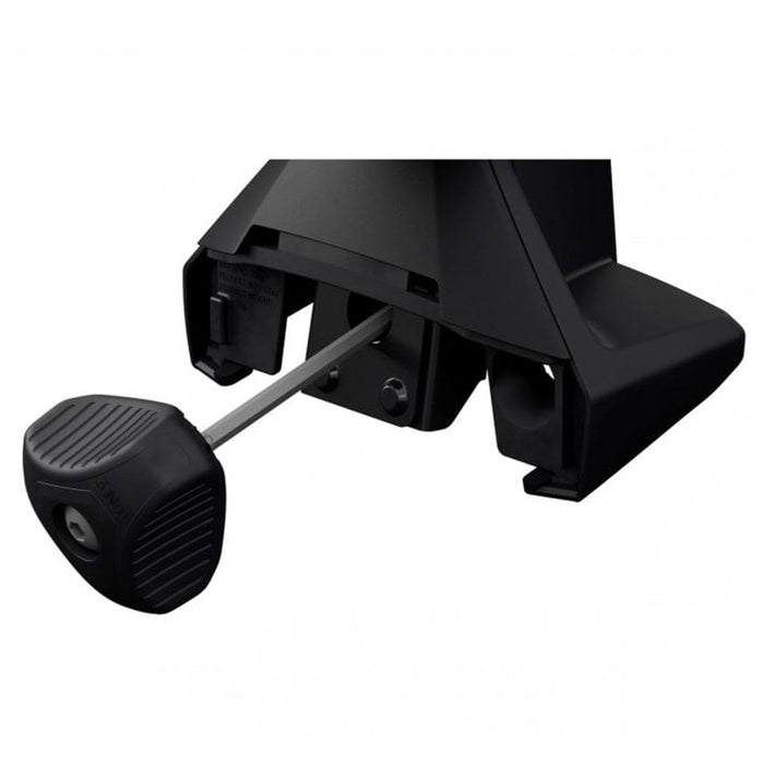 Thule SquareBar Evo Roof Bars Black fits Mitsubishi Endeavor 2006-2011 5 doors with Raised Rails - Thule - My Roof Bars