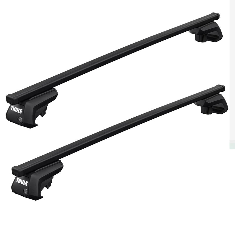 Thule SquareBar Evo Roof Bars Black fits Mercedes-Benz GLS 2020- 5 doors with Raised Rails - Thule - My Roof Bars