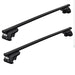 Thule SquareBar Evo Roof Bars Black fits Mitsubishi Endeavor 2006-2011 5 doors with Raised Rails - Thule - My Roof Bars