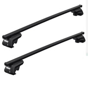 Thule SquareBar Evo Roof Bars Black fits Toyota Carina E 1993-1997 5 doors with Raised Rails - Thule - My Roof Bars