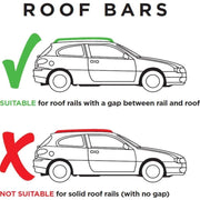 Summit Value Steel Roof Bars fits Infiniti EX 2008-2013 Suv 5-dr with Raised Rails - Summit - My Roof Bars